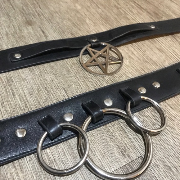 Dolls Kill Jewelry - Kill Star and Disturbia Choker bundle